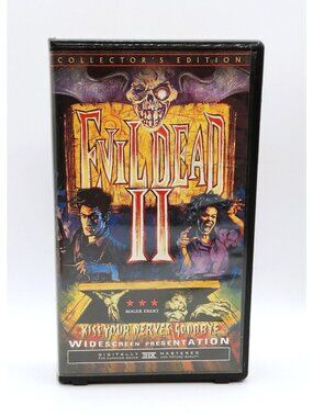 EVIL DEAD II 2: Dead by Dawn (VHS, 2000) Collector's Edition Widescreen THX